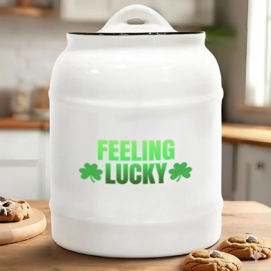 Feeling Lucky Ceramic Cookie Jars