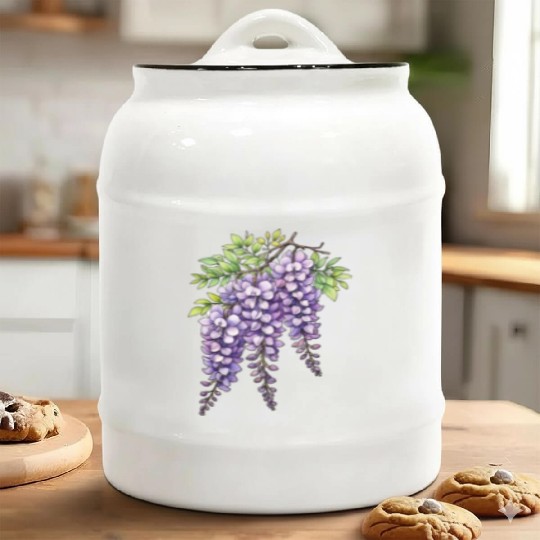 Lilac Ceramic Cookie Jars
