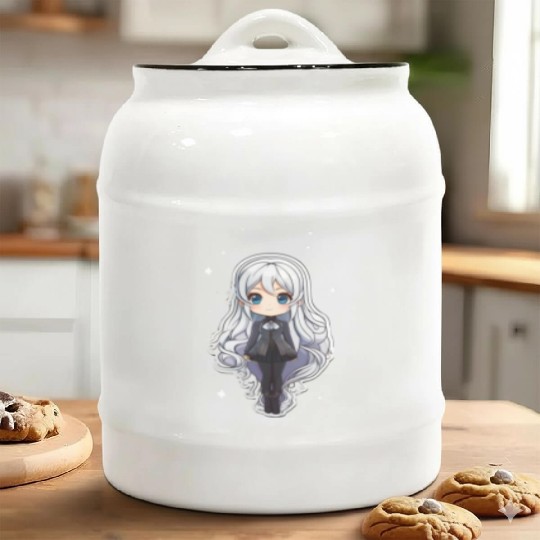 Anime girl starry sky For those who love anime Ceramic Cookie Jars