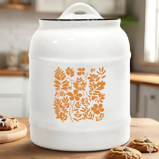 Petals in Paradise: Bold and Beautiful Blossoms Ceramic Cookie Jars