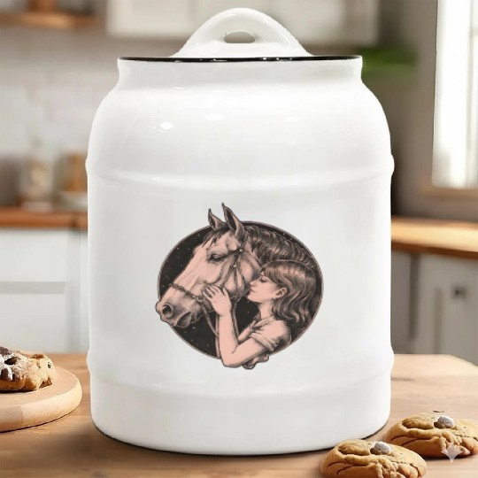 Horse Lover Ceramic Cookie Jars