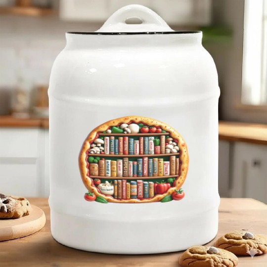 Pizza Words English Teacher Literature Ceramic Cookie Jars