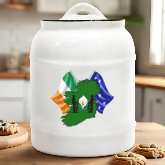 Irish Easter Lily - Designed in Ireland Ceramic Cookie Jars