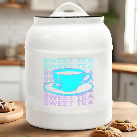 Sweet Tea Retro Ceramic Cookie Jars