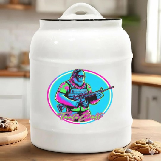 Gorilla Party Time Ceramic Cookie Jars