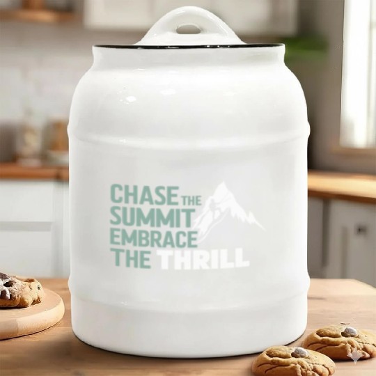 Rock Climbing outdoor adventure Bouldering Ceramic Cookie Jars