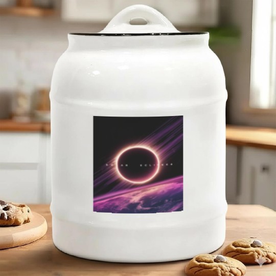 Solar Eclipse 2024 Naturally Phenomenal Ceramic Cookie Jars