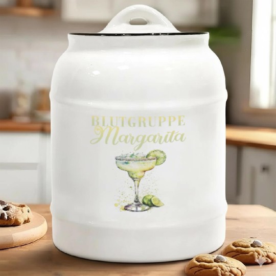 Blutgruppe Margarita Tequila Stag Party Ceramic Cookie Jars