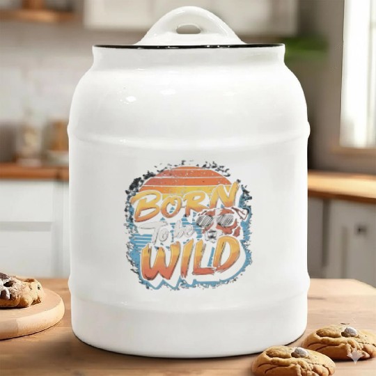 BORN TO BE WILD Ceramic Cookie Jars