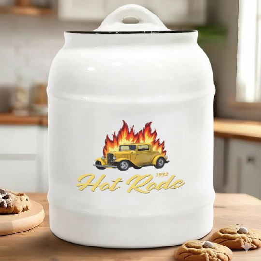 1932 VINTAGE HOT ROD CAR Ceramic Cookie Jars