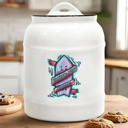Thank you Skateboarding Ceramic Cookie Jars