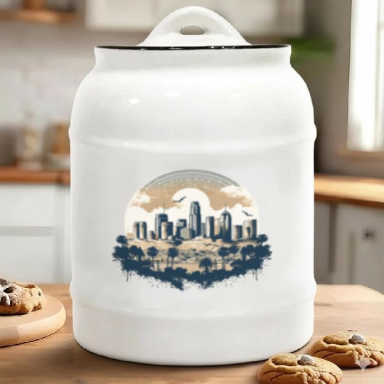 Los Angeles - City of Angels Ceramic Cookie Jars