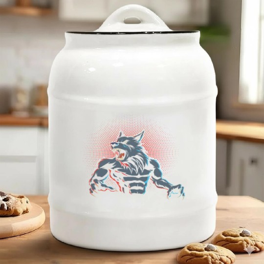 Werewolf Ceramic Cookie Jars