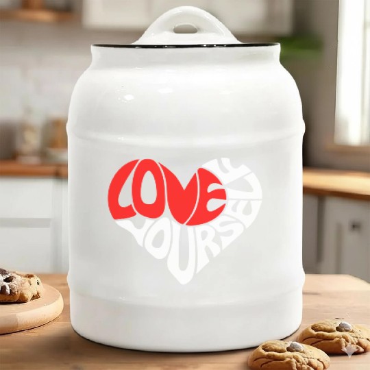 Self-Love Ceramic Cookie Jars - Embrace Yourself