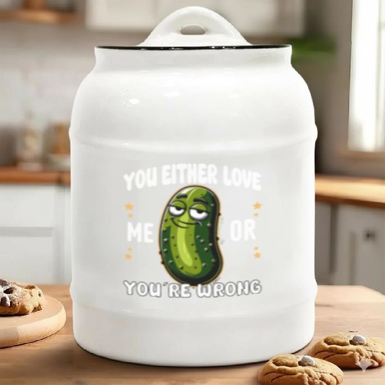 Pickle Lover Funny Pickle Dill pickle Pickled Ceramic Cookie Jars