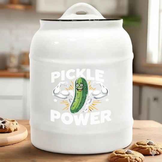 Pickle Lover Funny Pickle Dill pickle Pickled Ceramic Cookie Jars