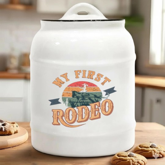 My First Rodeo Ceramic Cookie Jars