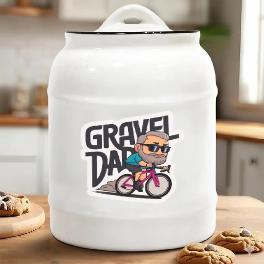 My Dad is Gravel DAD - Father's Day Ceramic Cookie Jars