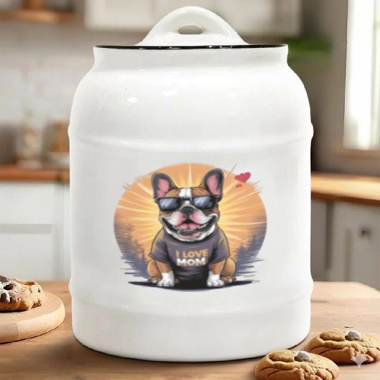 French Bulldog - Mother's day gift Ceramic Cookie Jars