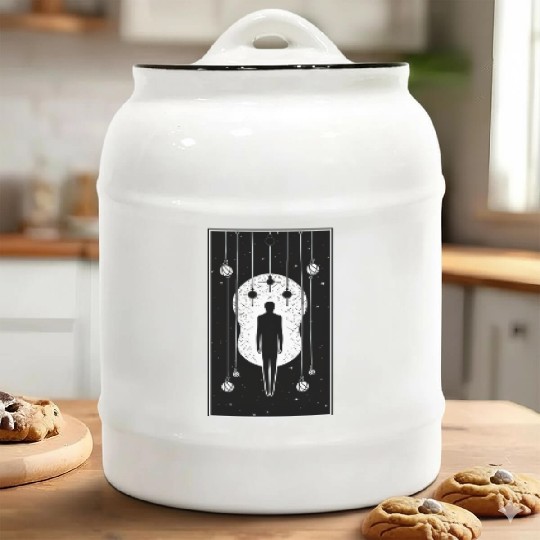 Tarot Card Reader Astrology Occult Mystical Ceramic Cookie Jars