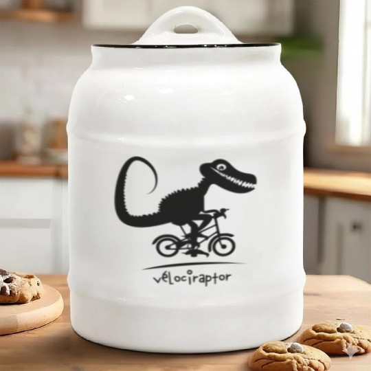 VELOCIRAPTOR Ceramic Cookie Jars