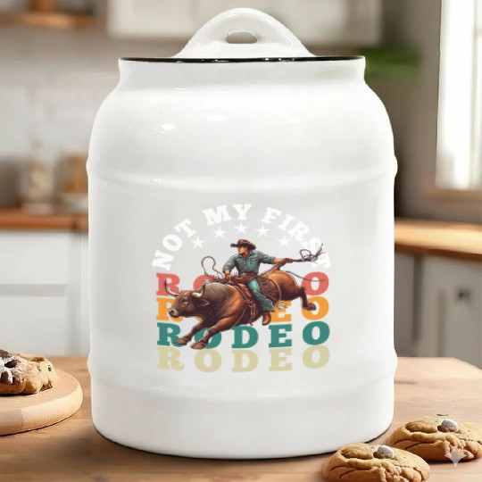 Not My First Rodeo Ceramic Cookie Jars