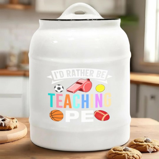Inspiring Physical Education Teacher Design for PE Ceramic Cookie Jars