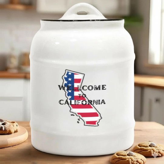 Wellcome To California Ceramic Cookie Jars