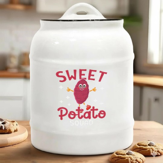 Kawaii Potato Lovers Vegetarian Sweet Potato Ceramic Cookie Jars