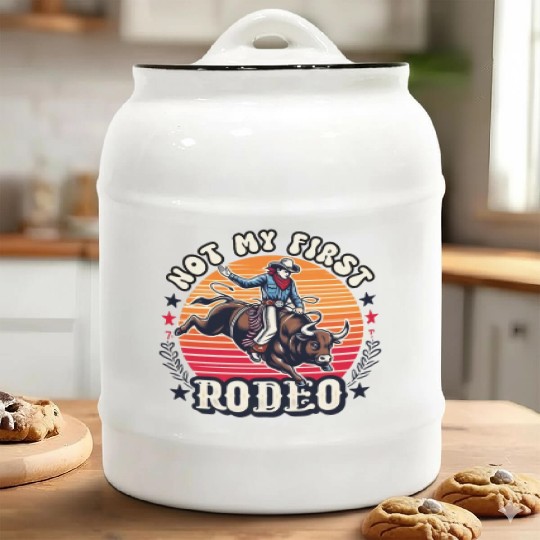 Not My First Rodeo Ceramic Cookie Jars