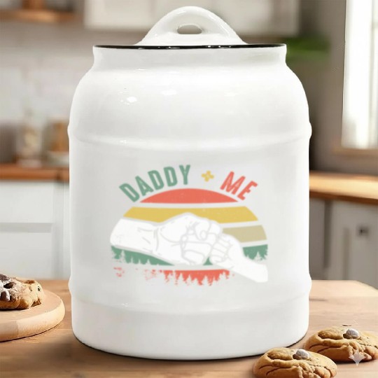 Love Daddy and Me Ceramic Cookie Jars