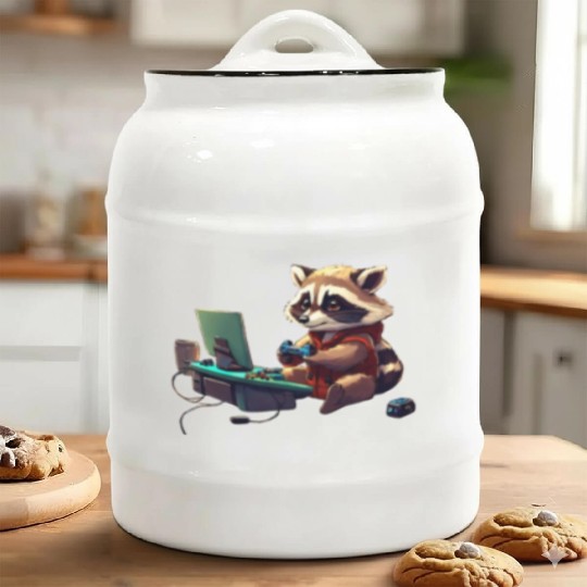 Dynamic Gamer Doodle Ceramic Cookie Jars Collection