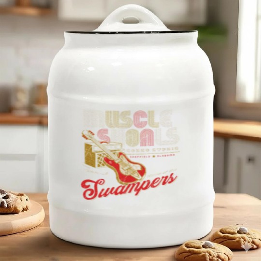 Muscle Shoals Sound Guitar Music Lovers Ceramic Cookie Jars