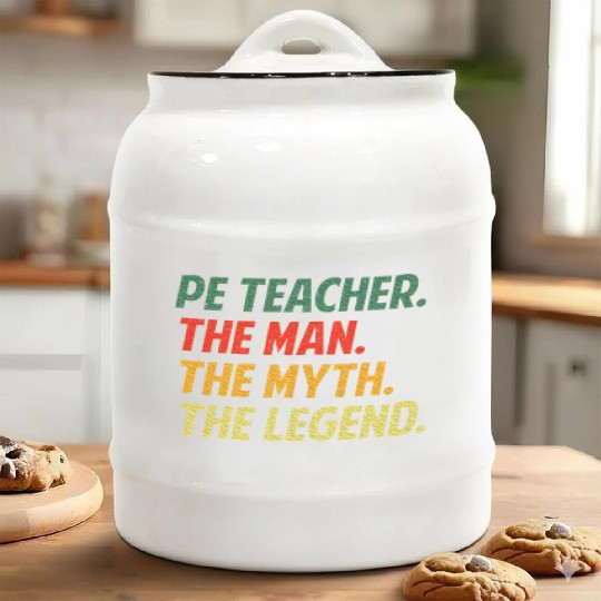 Cool PE Teacher Art Physical Education Teacher Ceramic Cookie Jars