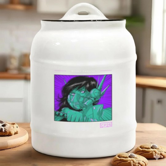 Street Samurai Ceramic Cookie Jars