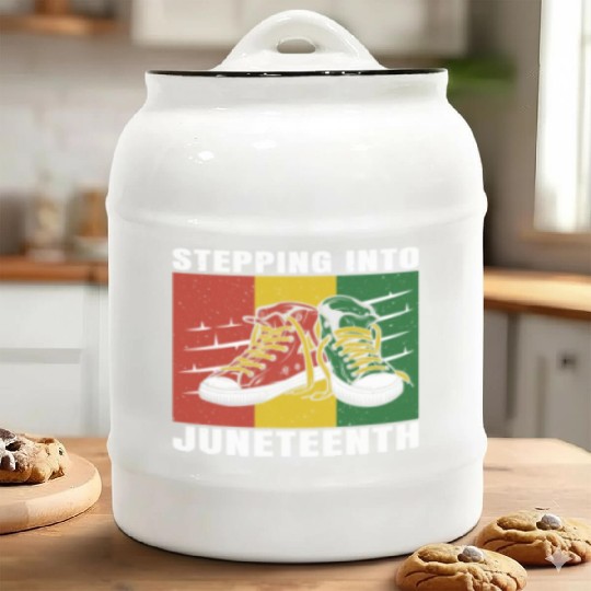 Stepping Into Juneteenth 2024 Afro American Ceramic Cookie Jars