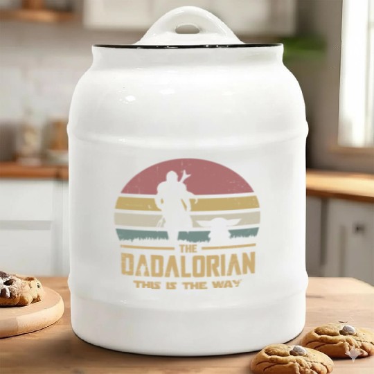 The Dadalorian And Son vintage Ceramic Cookie Jars