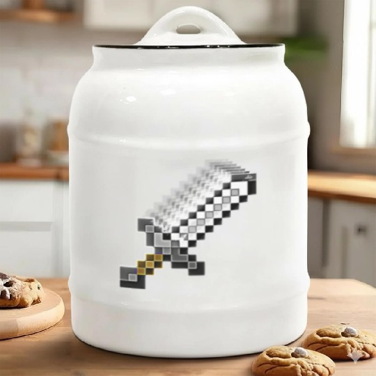 Video Game Sword Clothing Accessories Ceramic Cookie Jars