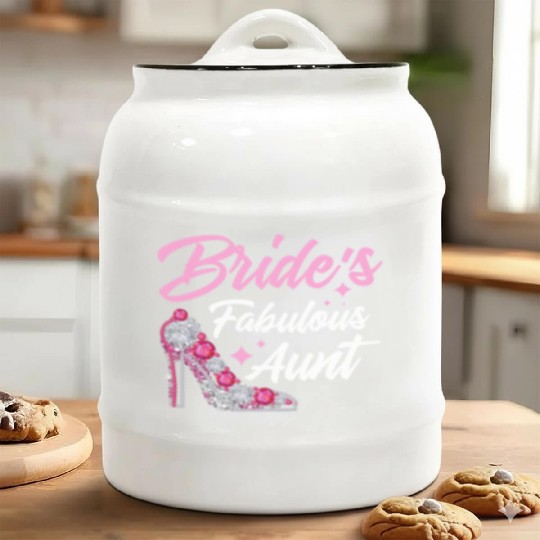 Bridal Party Aunt Bride's Fabulous Aunt Ceramic Cookie Jars