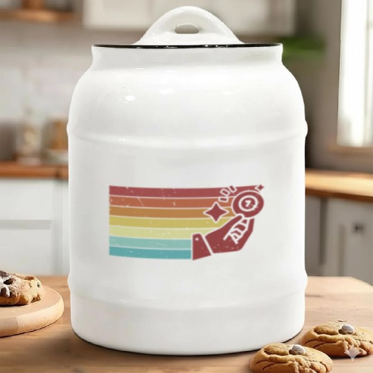 Retro Daubers Professional Caller Bingo Lover Ceramic Cookie Jars