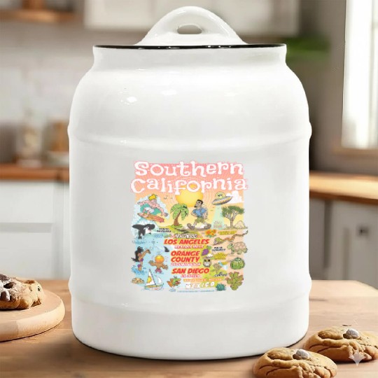 Southern California Paradise Ceramic Cookie Jars