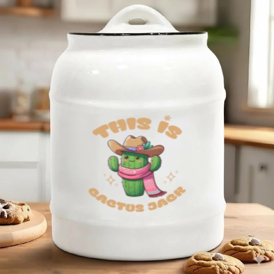 This is Cactus Jack Ceramic Cookie Jars