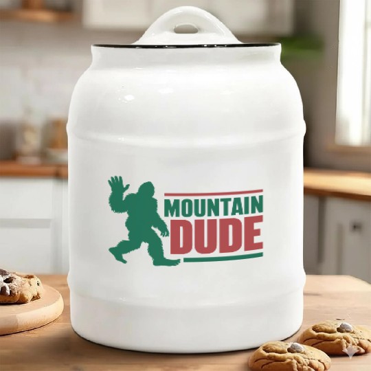 Mountain Dude Ceramic Cookie Jars