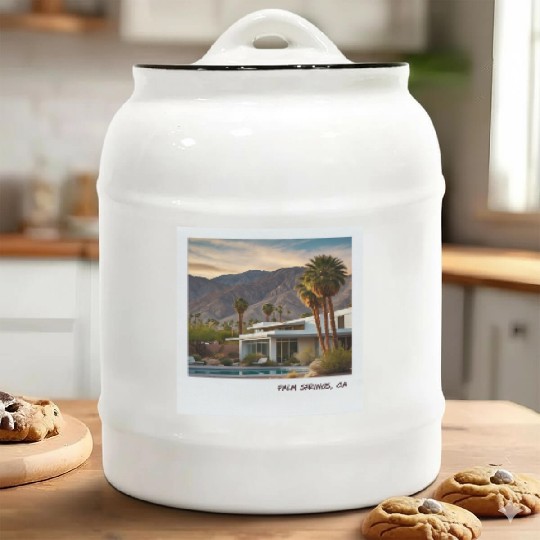 Mono Enterprises "Travels" Palm Springs #5 Ceramic Cookie Jars
