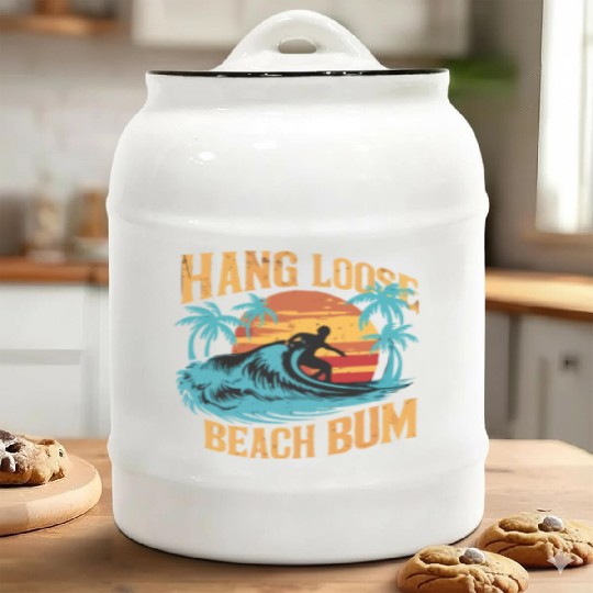 Hang Loose, Beach B Ceramic Cookie Jars