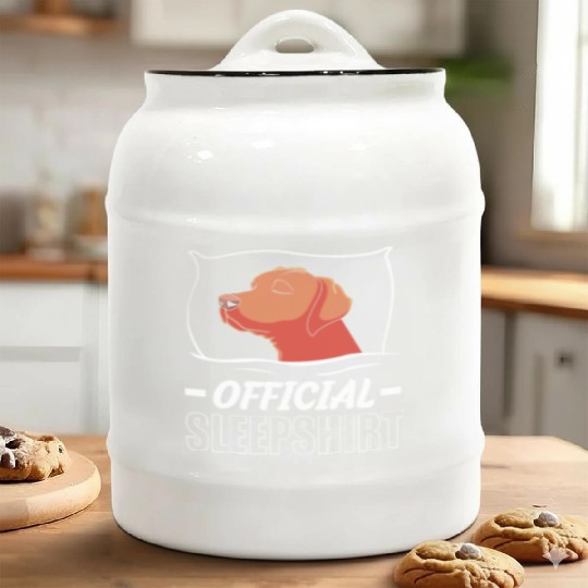 Rhodesian Ridgeback Dog Official Sleep Ceramic Cookie Jars