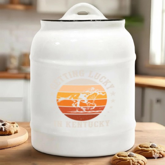 Getting Lucky In Kentucky Horse Racing Ceramic Cookie Jars