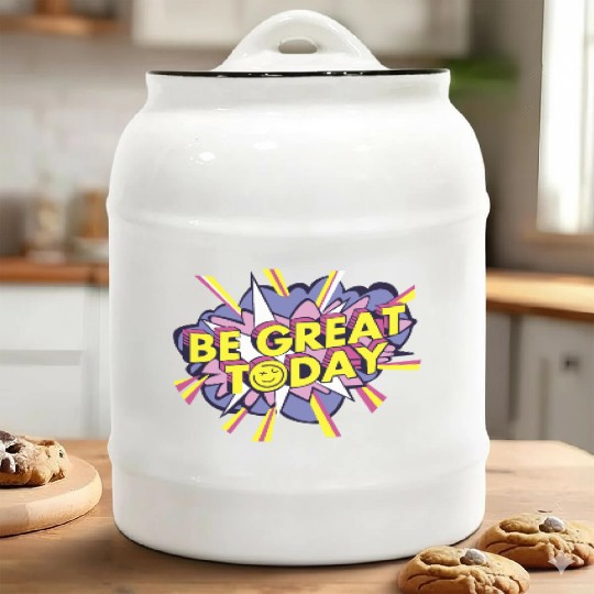 Be Great Today Ceramic Cookie Jars