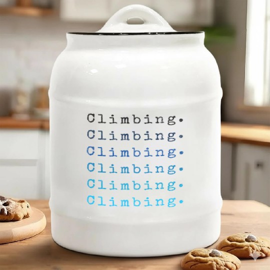 Classic climbing Ceramic Cookie Jars bouldering vintage retro