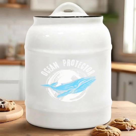 Environmental protection nature conservation Ocean Ceramic Cookie Jars